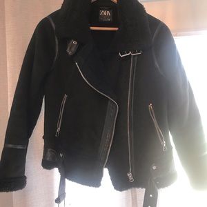Zara Aviator Jacket - Black
